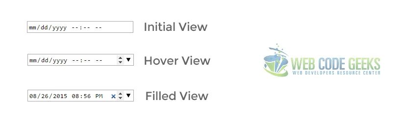 Basic Datetime Component in HTML