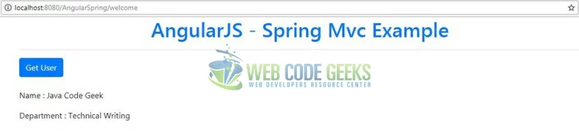 Angularjs spring mvc hot sale sample application